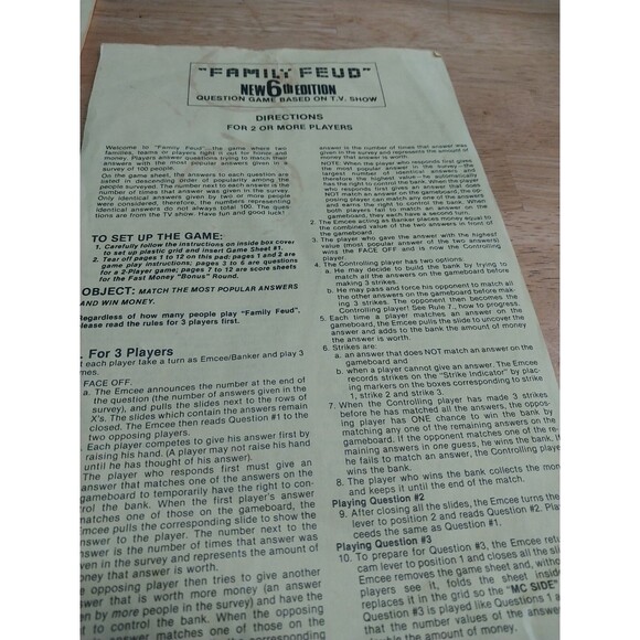 Family Feud new 6th edition Vintage Board Game - Picture 5 of 7